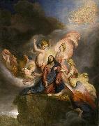 George Hayter The Angels Ministering to Christ, painted in 1849 Sweden oil painting artist